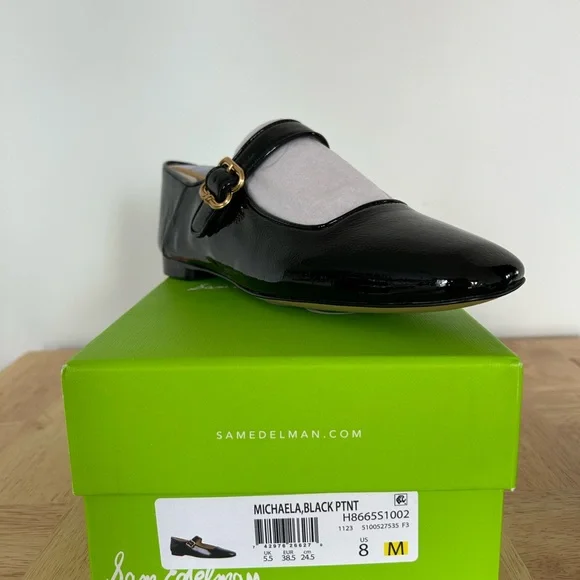 Sam Edelman Black Patent Leather Mary Jane Size 8 - Picture 6 of 6